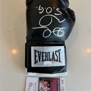 Andre Ward signed boxing everlast gloves JSA COA black silver S.O.G